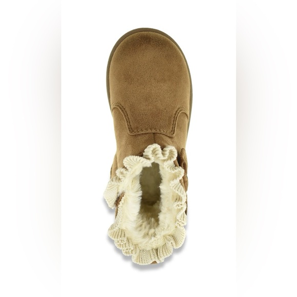 BABY GIRL & Toddler Faux Shearling Boots Wheat - NWT π€π’ - Picture 4 of 4